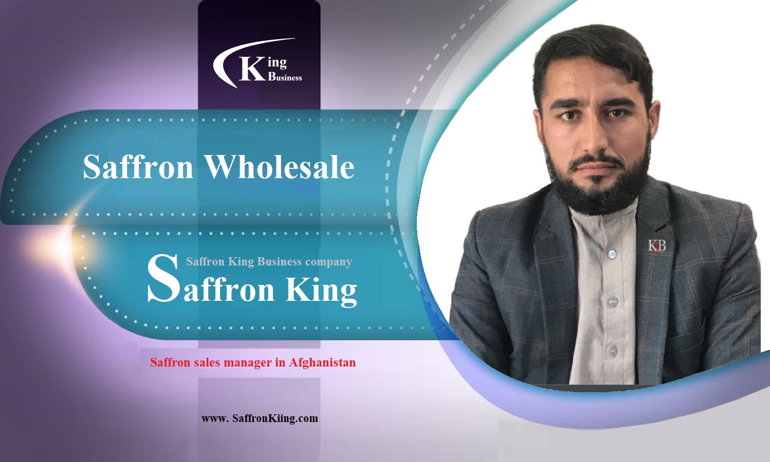 Saffron sales manager in Afghanistan
